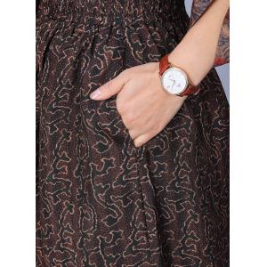 Ethnic Buttons Printed Slit Dress with Wide Leg Pants
