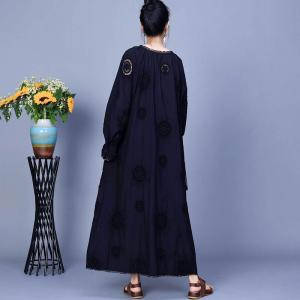 Crochet Embroidery Maxi Cotton Resort Dress