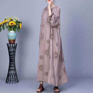 Crochet Embroidery Maxi Cotton Resort Dress