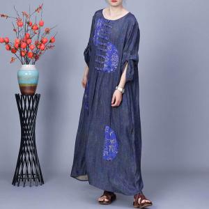 Chinese Pankou Loose Modern Qipao Dress