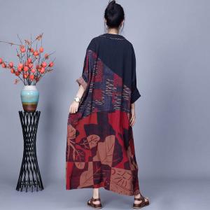 Classic Printed Cocoon Modest Cardigan