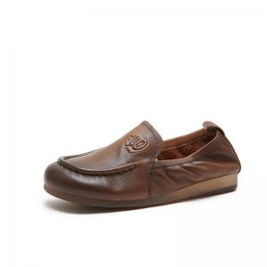 Daily Casual Soft Leather Cozy Mom Loafers