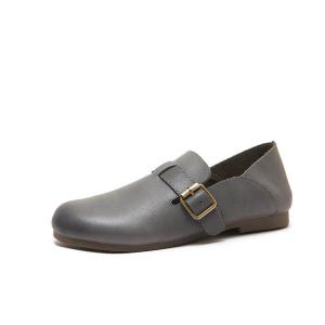 Round Toe Cowhide Womens Gardening Birken Flats