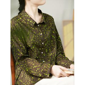 Business Cotton Green Long Sleeves Shirt