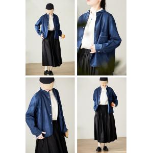 Cotton Linen Blue Oversized Chambray Shirt