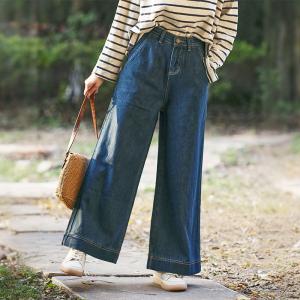 High Rise Baggy Wide Leg Jeans for Women