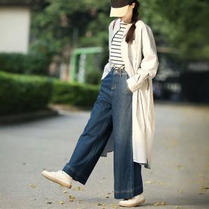 High Rise Baggy Wide Leg Jeans for Women