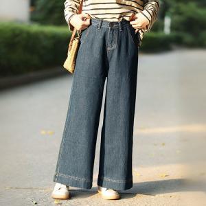 High Rise Baggy Wide Leg Jeans for Women