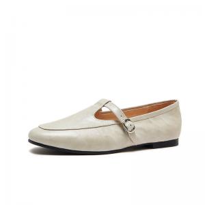 T-Strap Sheep Leather Classic Mary Jane Flat Shoes