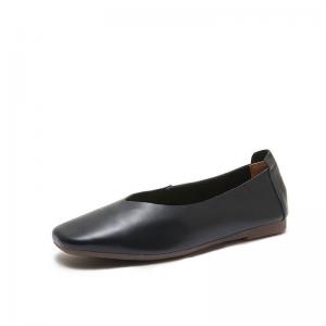 Square Toe Casual Leather Office Flats