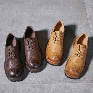 British Style Hollow Out Tied Oxford Shoes