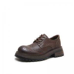 British Style Hollow Out Tied Oxford Shoes