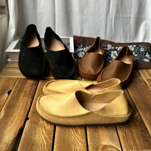 Soft Leather Wide Toe Mommy Flats