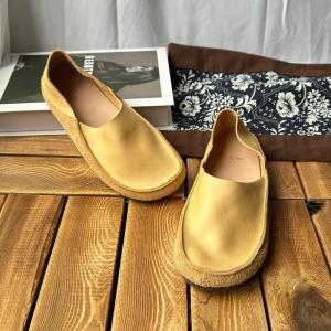 Soft Leather Wide Toe Mommy Flats