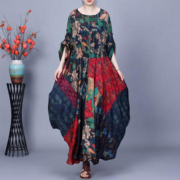 Empire Waist Colorful Travel Swing Dress