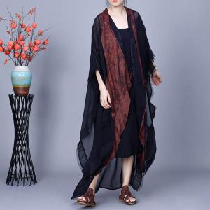 Original Design Flowing Silk Wasterfall Cardigan