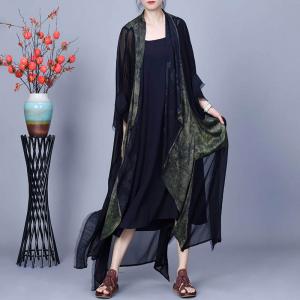 Original Design Flowing Silk Wasterfall Cardigan