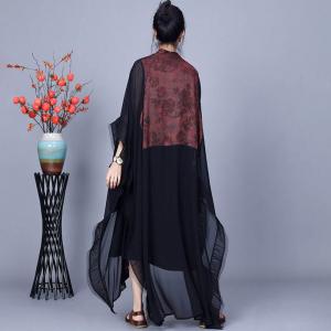 Original Design Flowing Silk Wasterfall Cardigan