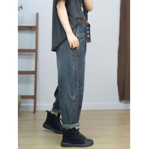 Street Chic Baggy Stone Wash Dad Jeans for Women