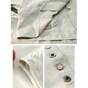 Modern Chic Button Fly Cotton Linen Waistcoat