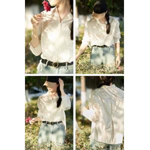 High-Counted Cotton Casual Oversized Shirt