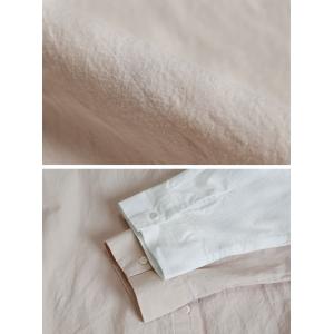 High-Counted Cotton Casual Oversized Shirt