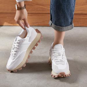 Sport Style Suede Leather Korean Sneakers