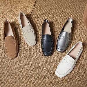 Business Casual Leather Suede Loafers