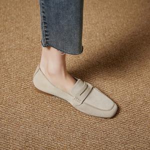 Business Casual Leather Suede Loafers