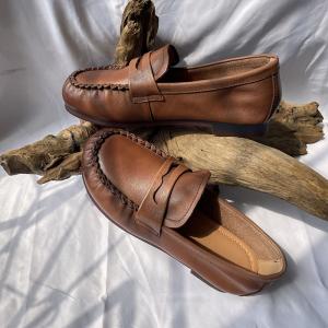 Business Casual Cowhide Gommino Flats