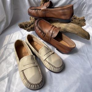 Business Casual Cowhide Gommino Flats