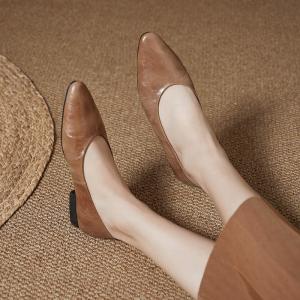 Pointed Toe Sheep Skin Elegant Flats