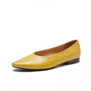 Pointed Toe Sheep Skin Elegant Flats