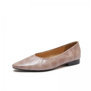 Pointed Toe Sheep Skin Elegant Flats