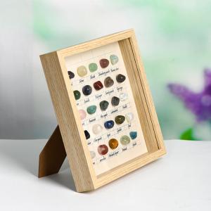 25 Colored Chakra Natural Stones Yoga Photo Frame