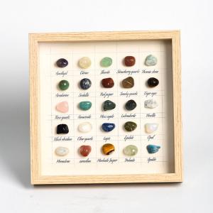 25 Colored Chakra Natural Stones Yoga Photo Frame