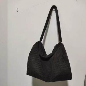 Cotton Blend Shoulder Korean Bag