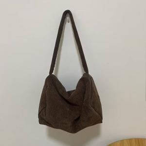 Cotton Blend Shoulder Korean Bag