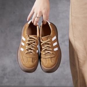 Casual Chic Platform German Army Trainers for Women