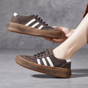Casual Chic Platform German Army Trainers for Women