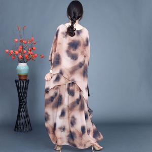 Modest Fashion Silk Layering Spring Dress