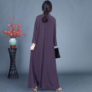 V-Neck Winter Elegant Maxi Brunch Dress