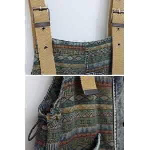 Denim Pocket Colorful Printed Adjustable Straps Overalls