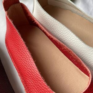 Soft Leather  Slip-On Breathable Granny Flats