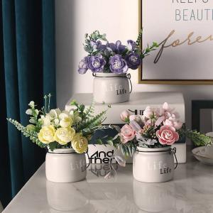 Mini Plant Artificial Plants Decoration Plastic Flowers Arrangements for Home Table