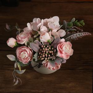 Mini Plant Artificial Plants Decoration Plastic Flowers Arrangements for Home Table