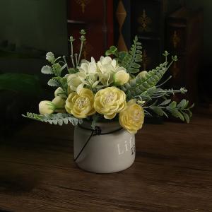 Mini Plant Artificial Plants Decoration Plastic Flowers Arrangements for Home Table