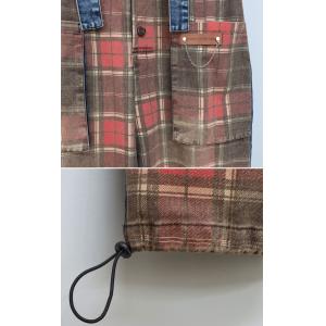 Front Pocket Adjustable Wide Leg Tartan Overalls