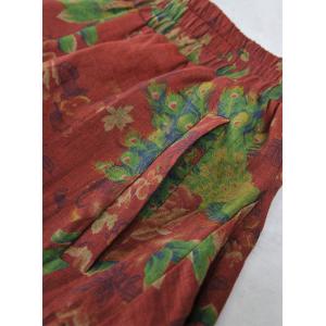 Organic Linen Handmade Printed Customized Elephant Pants
