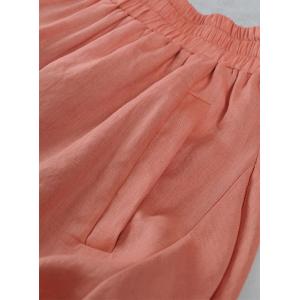 Peach Fuzz Linen Loose Manual Thai Fisherman Pants